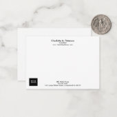 minimalistisch voor zakelijke Logo Notitiekaartje (Voorkant / Achterkant in situ)