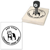 Minimalistisch voor zakelijke Logo toevoegen Rubberstempel (Gestempeld)