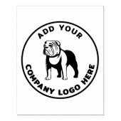 Minimalistisch voor zakelijke Logo toevoegen Rubberstempel (Afrduk)