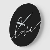 Minimalistisch voor zwart-witliefdesprogramma's grote klok (Hoek)