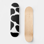 Minimalistisch voor zwart-witspots persoonlijk skateboard (Voorkant)