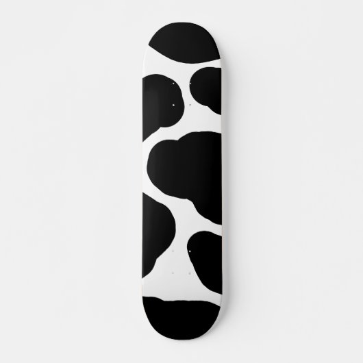Minimalistisch voor zwart-witspots persoonlijk skateboard (Voorkant)