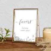 Minimalistisch voordeelteken Modern Boho Floral De Kaart