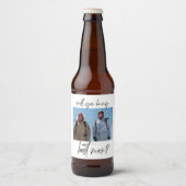 Minimalistisch voorstel voor beste man bier etiket (Voorkant)