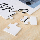 Minimalistisch voorstel voor beste man legpuzzel (Zijkant)