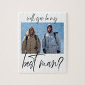 Minimalistisch voorstel voor beste man legpuzzel (Verticaal)