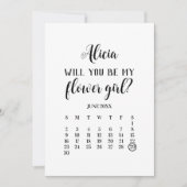 Minimalistisch voorstel voor mijn Bloemenmeisje-ag Kaart (Voorkant)