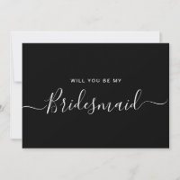 Minimalistisch voorstel voor zwarte witte bridesma