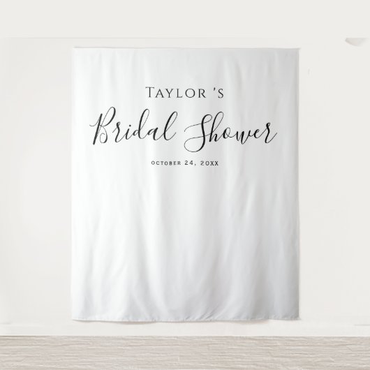 Minimalistisch Vrijgezellenfeest achtergrond Wandkleed (Voorkant)