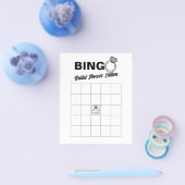 Minimalistisch Vrijgezellenfeest Bingo spel Flyer (Enkel)