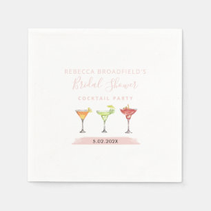 Minimalistisch Vrijgezellenfeest cocktail Party pa Servet