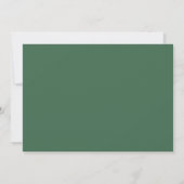 Minimalistisch Vrijgezellenfeest Emerald Greenish  Kaart (Achterkant)