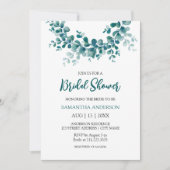 Minimalistisch Vrijgezellenfeest Eucalyptus Greene Kaart (Voorkant)