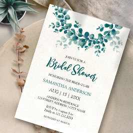 Minimalistisch Vrijgezellenfeest Eucalyptus Greene Kaart