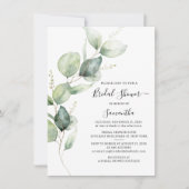 Minimalistisch Vrijgezellenfeest Eucalyptus Greene Kaart (Voorkant)