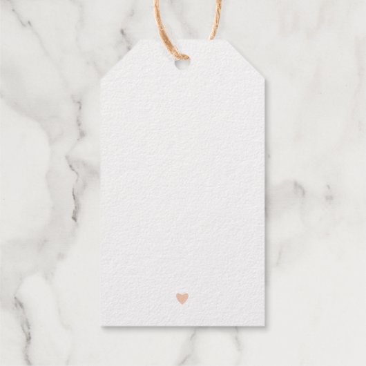 Minimalistisch Vrijgezellenfeest Folie CadeauLabel Cadeaulabels (Achterkant)