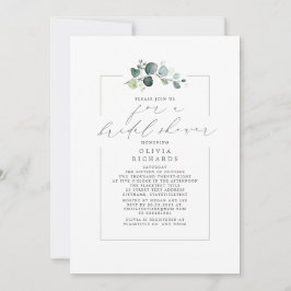 Minimalistisch Vrijgezellenfeest groen elegant scr Kaart