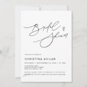 Minimalistisch Vrijgezellenfeest handgeschreven sc Kaart (Voorkant)