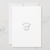 Minimalistisch Vrijgezellenfeest handgeschreven sc Kaart (Achterkant)