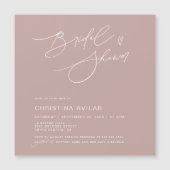 Minimalistisch Vrijgezellenfeest handgeschreven sc Magnetische Uitnodiging (Voorkant)