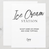 Minimalistisch Vrijgezellenfeest ijsteken (Voorkant / Achterkant)