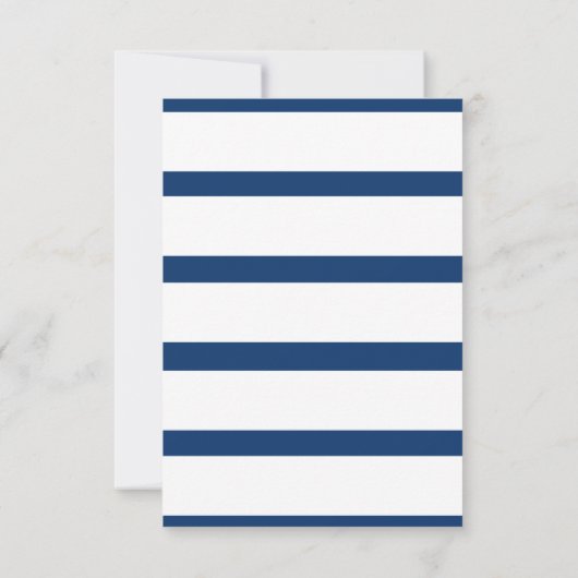 Minimalistisch Vrijgezellenfeest met witte streepj Kaart (Achterkant)