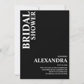 Minimalistisch Vrijgezellenfeest op basis van zwar Kaart (Voorkant)