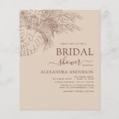 Minimalistisch Vrijgezellenfeest Pampas Grass Flyer (Voorkant)