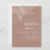 Minimalistisch Vrijgezellenfeest Pampas Grass Invi Kaart (Voorkant)