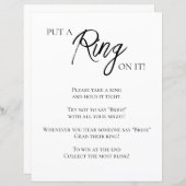 Minimalistisch Vrijgezellenfeest Ring spel (Voorkant / Achterkant)