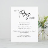 Minimalistisch Vrijgezellenfeest Ring spel (Staand voorkant)