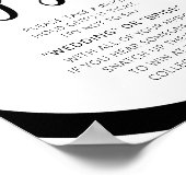 Minimalistisch Vrijgezellenfeest Ring spel teken Poster (Hoek)