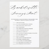 Minimalistisch Vrijgezellenfeest Scavenger Hunt Ga (Voorkant)