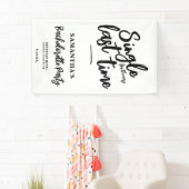 Minimalistisch vrijgezellenfeest  spandoek (Insitu)