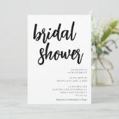 Minimalistisch Vrijgezellenfeest uitnodigen Kaart (Staand voorkant)