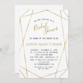 Minimalistisch Vrijgezellenfeest van de Geometrisc Kaart (Voorkant / Achterkant)