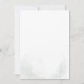 Minimalistisch Vrijgezellenfeest van de groenery E Kaart (Achterkant)