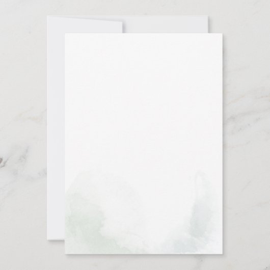 Minimalistisch Vrijgezellenfeest van de groenery E Kaart (Achterkant)