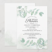 Minimalistisch Vrijgezellenfeest van de groenery E Kaart (Voorkant / Achterkant)