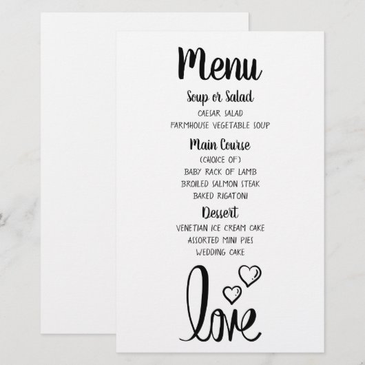 Minimalistisch Vrijgezellenfeest van het Black Whi (Voorkant / Achterkant)