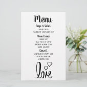 Minimalistisch Vrijgezellenfeest van het Black Whi (Staand voorkant)