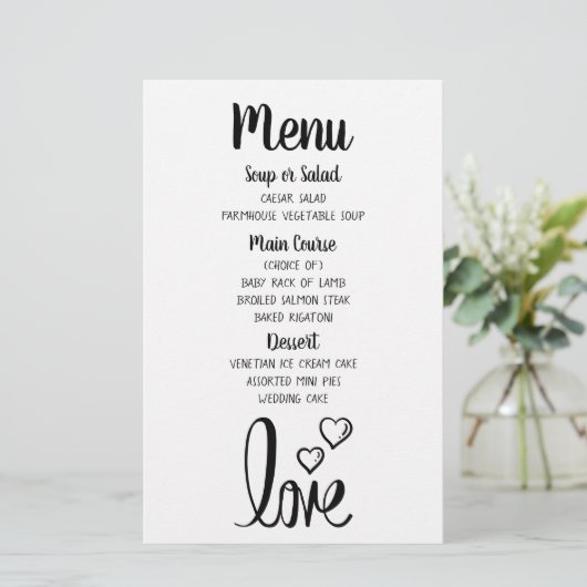 Minimalistisch Vrijgezellenfeest van het Black Whi (Staand voorkant)