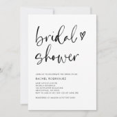 Minimalistisch Vrijgezellenfeest van het Hart van  Kaart (Voorkant)