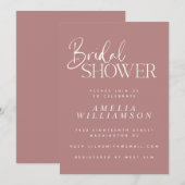 Minimalistisch Vrijgezellenfeest van het Manuscrip Kaart (Voorkant / Achterkant)