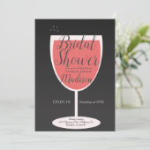 Minimalistisch Vrijgezellenfeest van koraalglas vo Kaart (Staand voorkant)