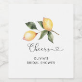 Minimalistisch vrijgezellenfeest van Lemon Wijn Etiket (Enkel label)