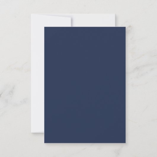 Minimalistisch Vrijgezellenfeest van marineblauw L Kaart (Achterkant)