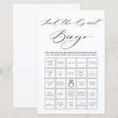 Minimalistisch Vrijgezellenfeest Vind het Game van (Voorkant / Achterkant)