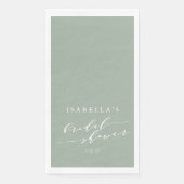 Minimalistisch Vrijgezellenfeest voor aangepaste o Servet (Voorkant)