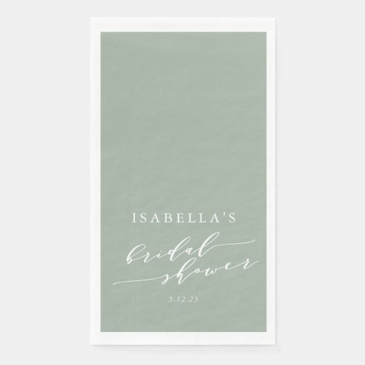 Minimalistisch Vrijgezellenfeest voor aangepaste o Servet (Voorkant)